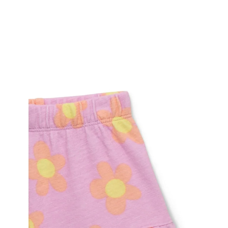 Garanimals Baby Girls Printed Knit Ruffle Shorts, Sizes 0M-24M | Walmart (US)