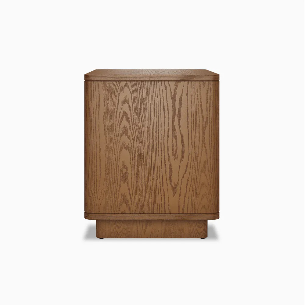Hernest | Mid Century 1 Drawer Wood Nightstand | Hernest