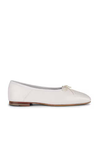 Mansur Gavriel Square Toe Ballerina Flat in Bianca from Revolve.com | Revolve Clothing (Global)