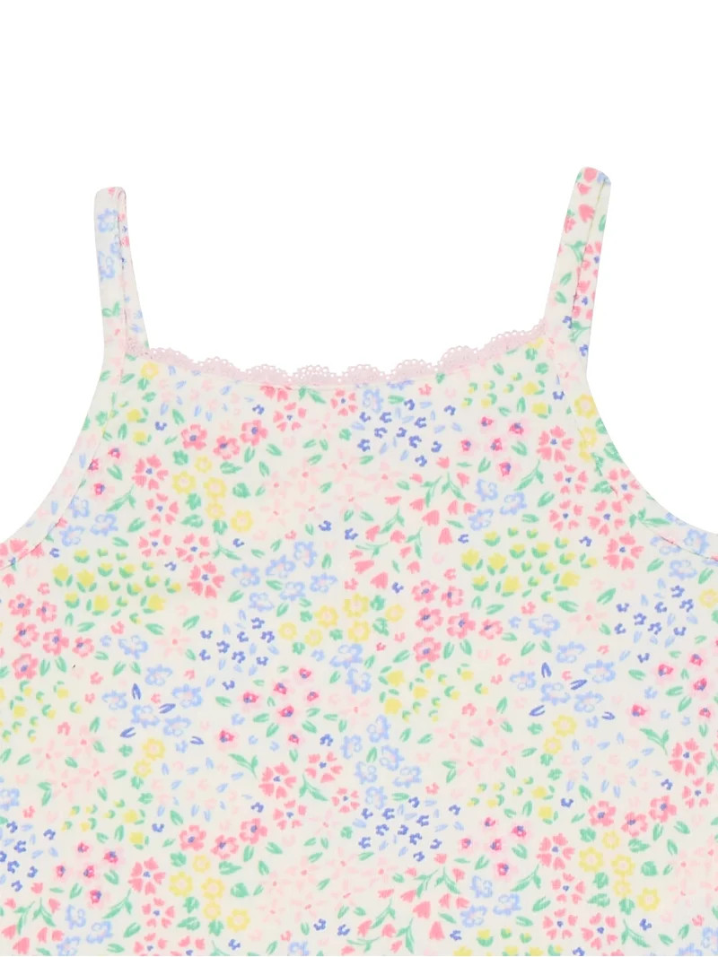 Wonder Nation Girls Pajama Tank Top and Pants with Scrunchie Set, 3-Piece, Sizes 4-18 | Walmart (US)