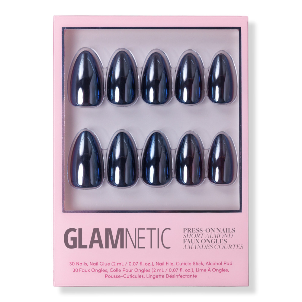 Glamnetic Black Metal Press-On Nails | Ulta