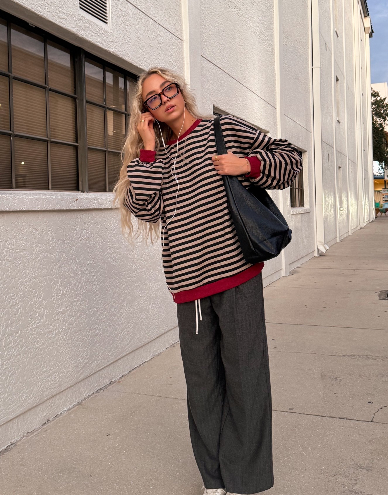 Actually in love with this outfit 🧶🦓👓🩶

#LTKootd #LTKHoliday