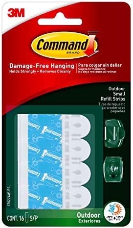 Command Mini Light Clips, Damage Free Hanging Light Clips with Adhesive Strips, No Tools Mini Wal... | Amazon (US)
