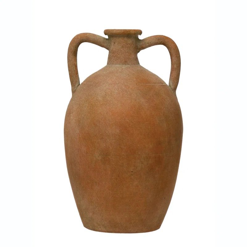 Aafi Brown 10'' Terracotta Table Vase | Wayfair North America