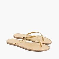 Metallic leather Capri sandals | J.Crew US