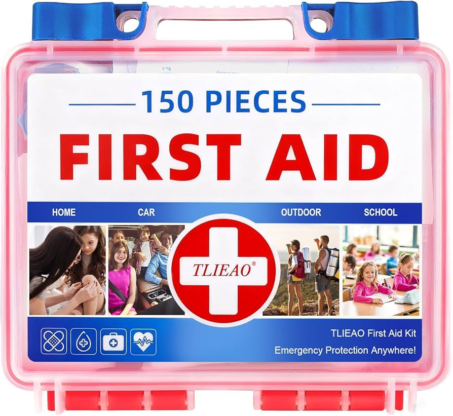 Mini First Aid Kit - 150 Pieces Emergency Medical Kit for Home, Car, Travel, Camping, Truck, Hiki... | Amazon (US)