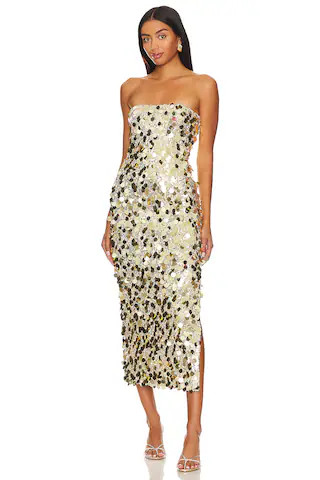 Runaway The Label Gabourne Dress in Gold from Revolve.com | Revolve Clothing (Global)