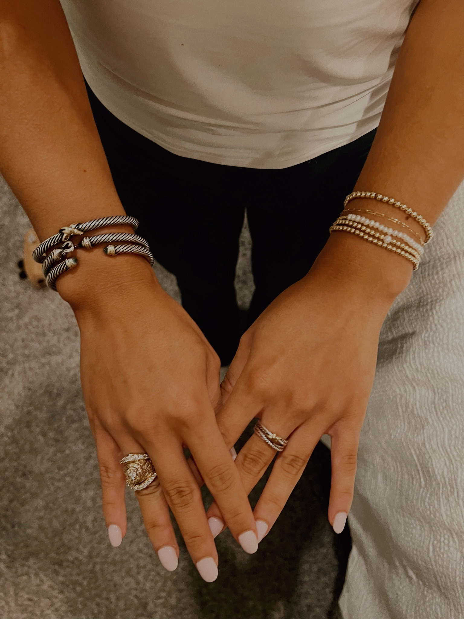 my stack!!! curated los angeles - karen lazar bracelets made gold filled (pricey but don’t tarnish) & david yurman bracelet stack

#LTKParties #LTKFindsUnder100 #LTKWedding