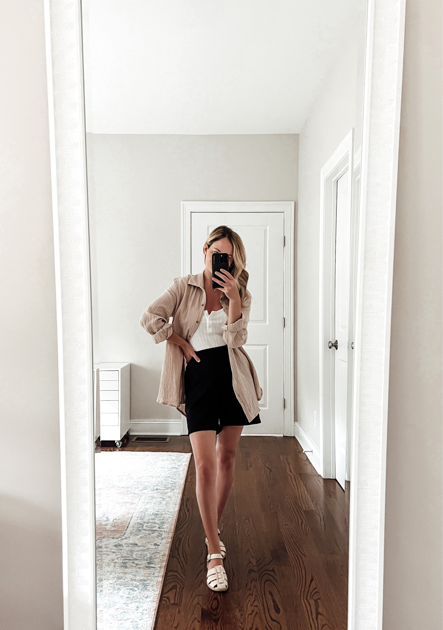 @encircled_ continues to be one of my favorite sustainable brands — and they have 25% off sitewide through Wednesday! 🤍 This is a great opportunity to give their clothing a try at a super-accessible price point. 

I’m wearing the airy gauze button up shirt in wheat (100% cotton) and ponte short in black (a Lenzing viscose blend) (gifted).

I’ve always loved how comfortable and versatile Encircled’s styles are - truly wear-anywhere. 

Encircled is a women-owned, women-run certified B-Corp. Their clothing is cut, sewn and finished in Toronto, Canada, and they knit and dye ~50% of their fabric in Toronto, too! 

Beyond making a difference in your wardrobe and for the 🌎 ,  1% of sales will be donated to INDSPIRE — investing in the education of Indigenous people, their families and communities. Donations are being allocated to support travel to their National Gathering or Soaring events throughout the year for students and educators who cannot afford to travel. 

Discount gets applied in cart. 

xx

#sustainablestyle #capsulewardrobe #sustainablefashion #minimalstyle #styleover30 