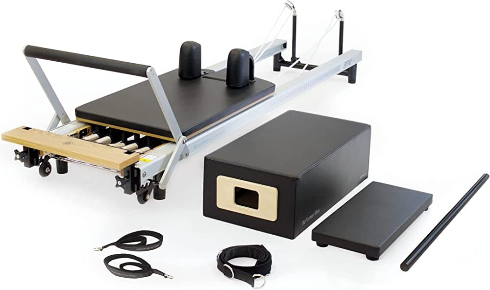 Merrithew™ At Home SPX® Reformer Package with Reformer Box, Footstrap, Padded Platform Extende... | Amazon (US)