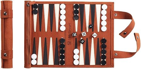 Backgammon Game Set - Roll up Board Games- Portable Travel Backgammon for Companion. Multiple Col... | Amazon (US)