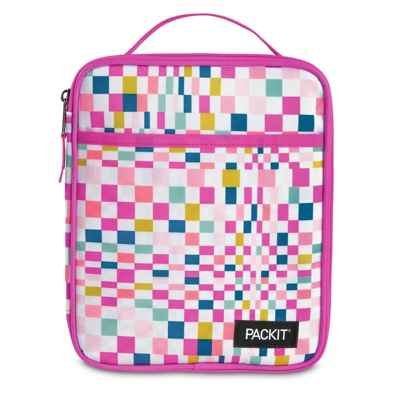 PackIt Freezable, Reusable Upright Lunch Box, Cute Check - Walmart.com | Walmart (US)