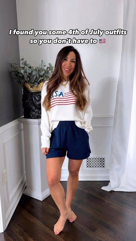 4th of July outfit ideas 🇺🇸 3 easy but festive outfits for ya with a mix of price points. And I have discount codes for almost everything here! 

Social threads code: tammy15 thru 6/14. 
Avara code: tammyL15. 
Spanx code: tammyxspanx. 
Sequin jewelry code: tammy20. 

Sizing: small in all. Birkenstocks tts 

#LTKFindsUnder100 #LTKFindsUnder50 #LTKSaleAlert