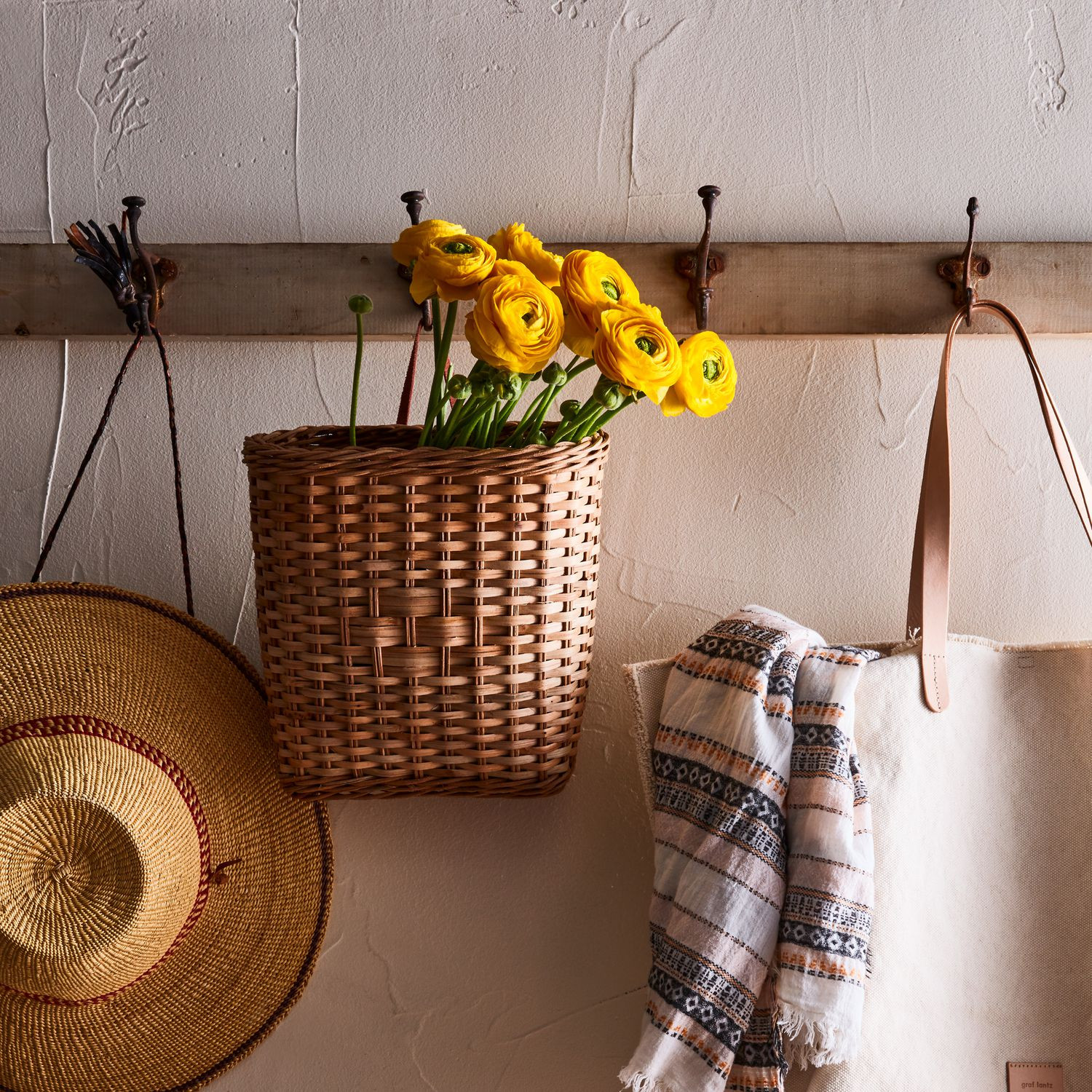 Olli Ella Hanging Rattan Book Basket | Food52