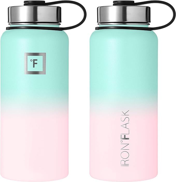 Iron Flask Sports Water Bottle - 32 Oz, 3 Lids (Straw Lid), Leak Proof, Vacuum Insulated Stainles... | Amazon (US)