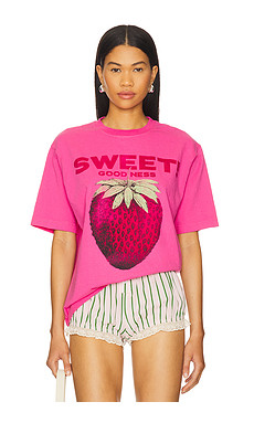 Free People Harvest Vintage Wash Tee in Strawberry from Revolve.com | Revolve Clothing (Global)