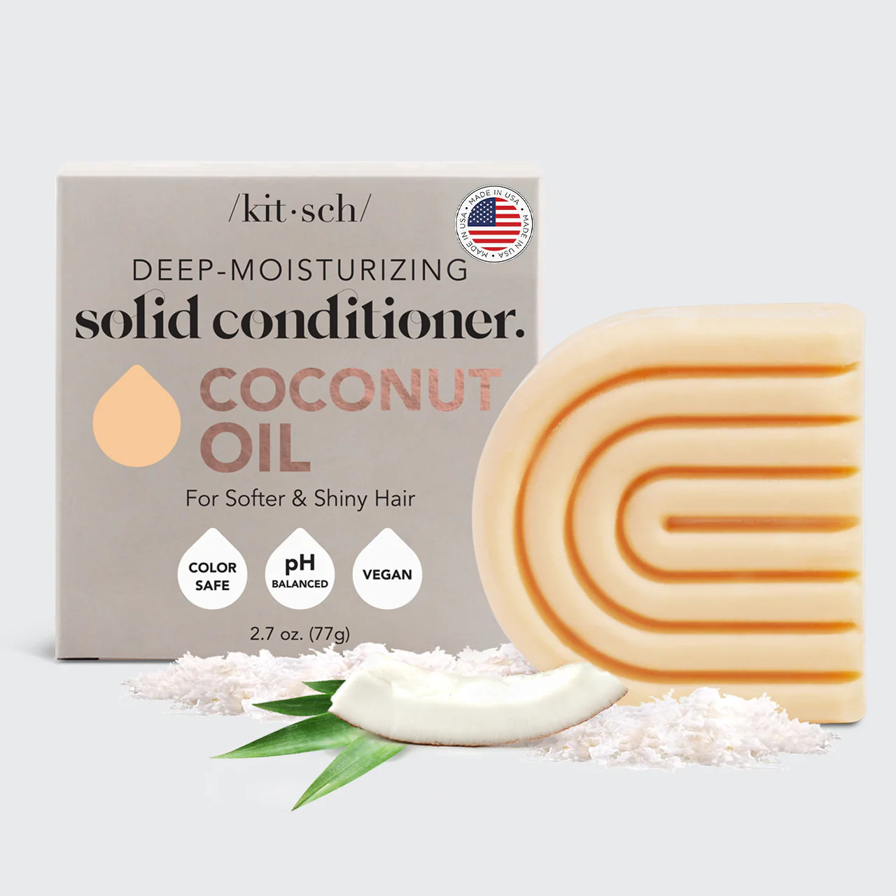 Deep-Moisturizing Conditioner Bar for Dry Damaged Hair | Kitsch