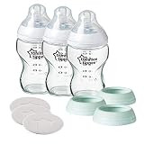 Tommee Tippee Closer to Nature 3 in 1 Convertible Glass Baby Bottles, Anti-Colic Valve – 9-Ounce, 3  | Amazon (US)