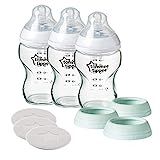 Tommee Tippee Closer to Nature 3 in 1 Convertible Glass Baby Bottles, Anti-Colic Valve – 9-Ounce, 3  | Amazon (US)