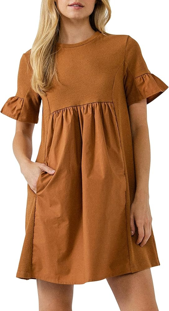 English Factory Mix Media Mini Dress | Amazon (US)