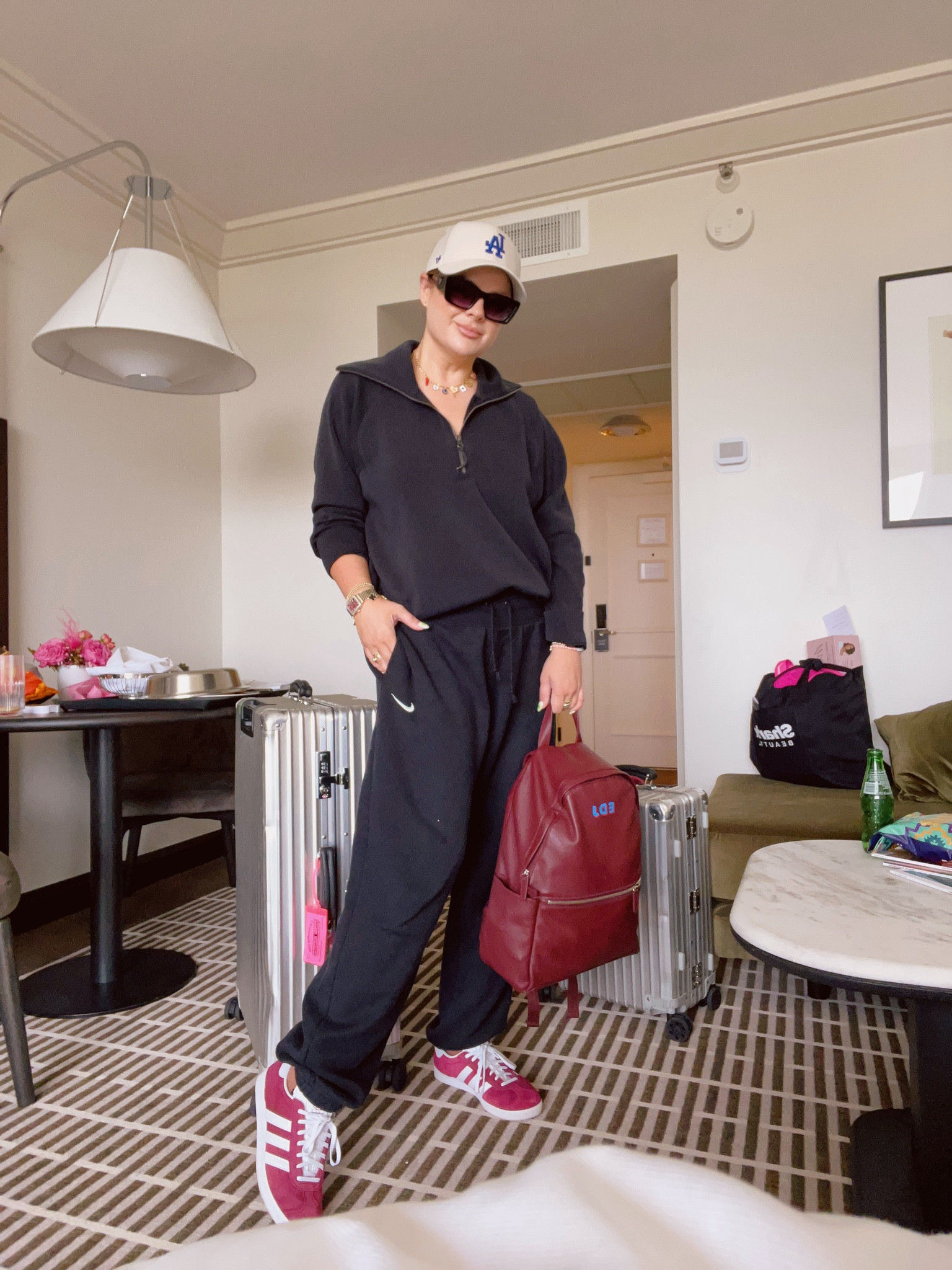 Ultimate comfy chic travel look🛩️✨((PS if you’ve never tried the Spanx AirEssentials material, it’s incredibly soft and washes great. I’ve had this top for years and it still feels/looks amazing))

#LTKTravel #LTKActive #LTKSummerSales