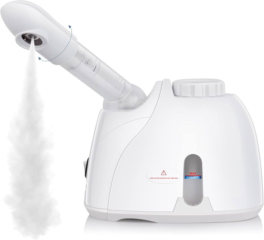 NewWay Facial Steamer with Extendable Arm Steaming Warm Mist Humidifier for Face Spa Sinuses Mois... | Amazon (US)