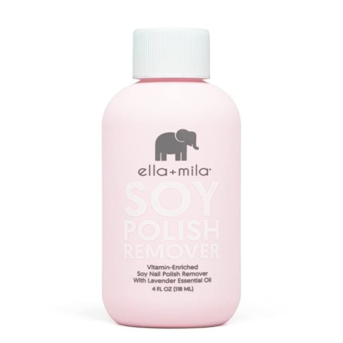 ella+mila Soy Nail Polish Remover Non-Acetone Nail Polish Remover - Non-Toxic Fingernail Polish R... | Amazon (US)