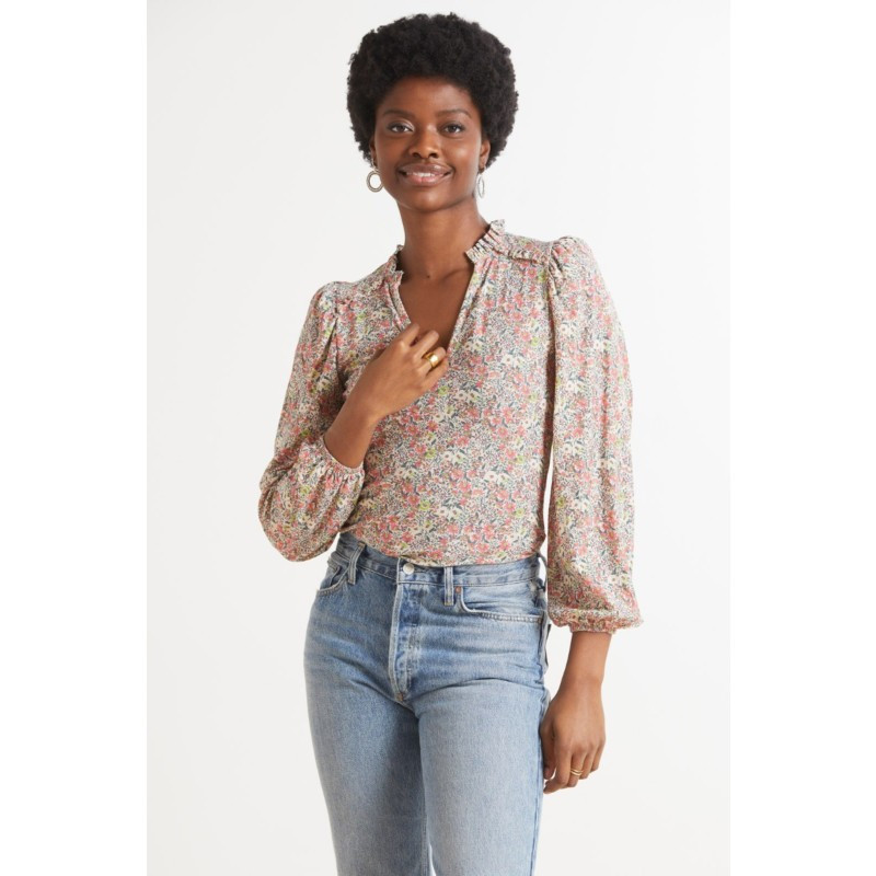 NATION LTD Claudine Yoked Tee | EVEREVE | Evereve