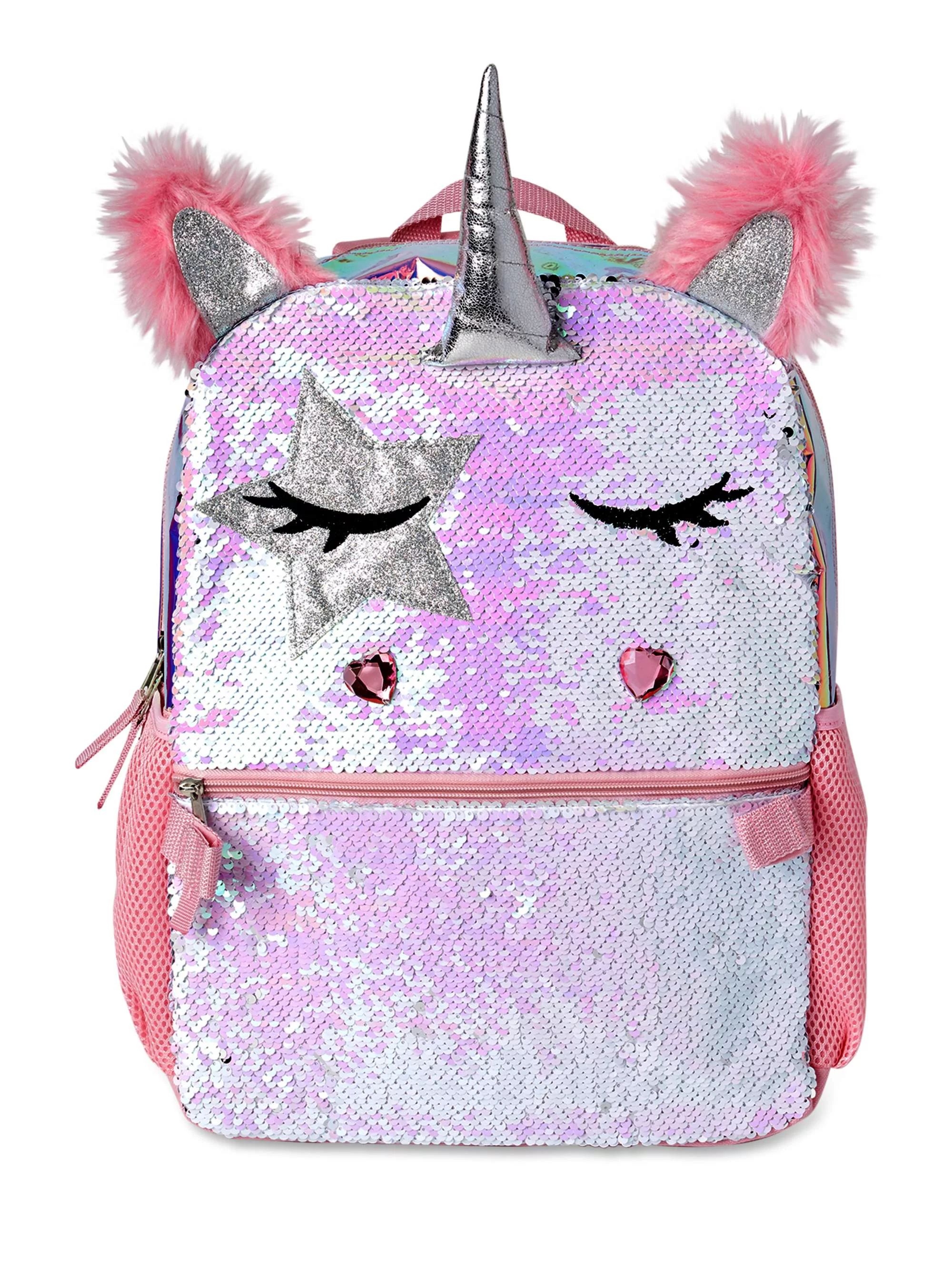Wonder Nation GIrls Unicorn Queen Backpack with Lunch Bag, 2-Piece Set | Walmart (US)