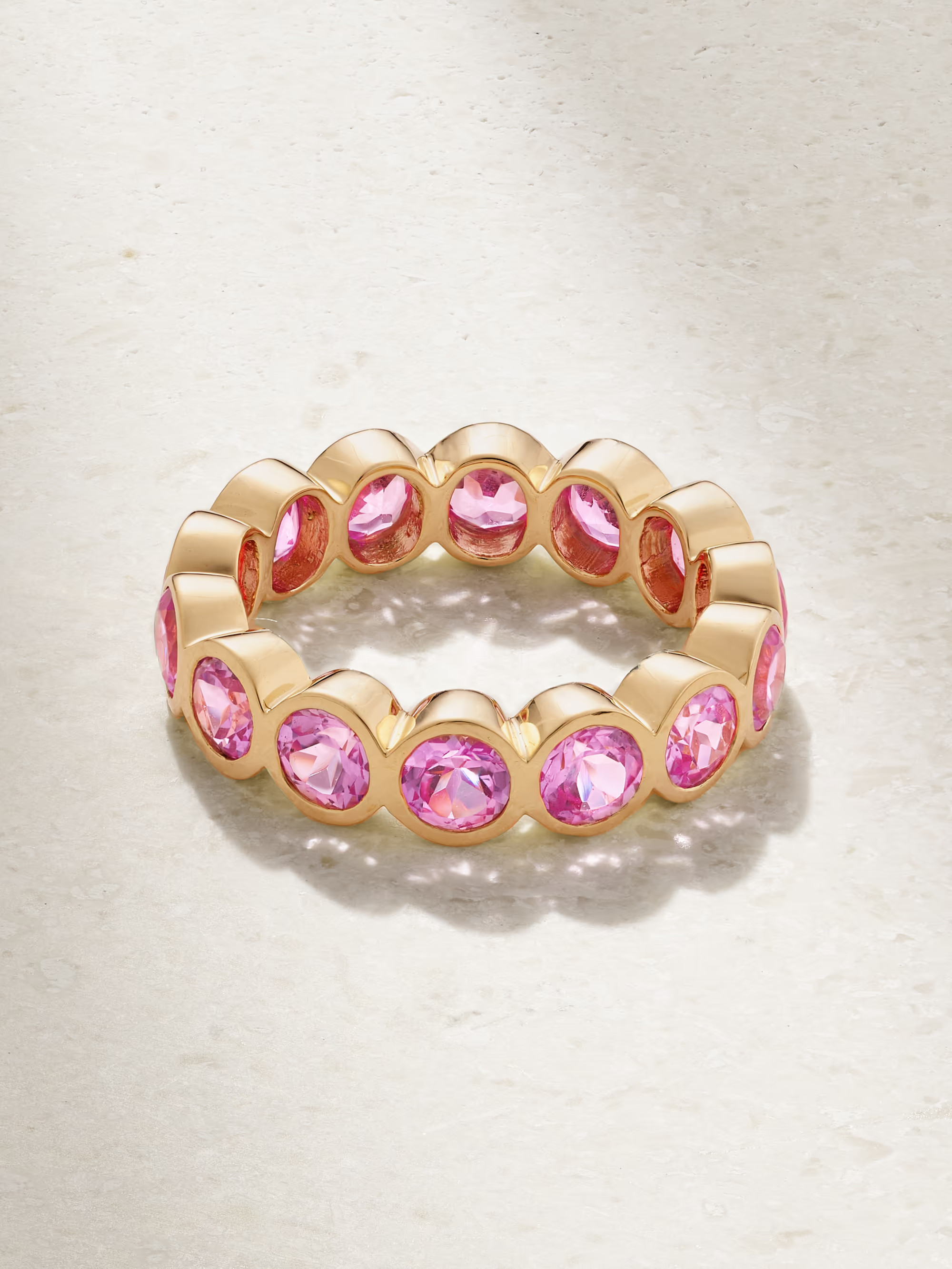 14-karat gold laboratory-grown sapphire ring | NET-A-PORTER (US)