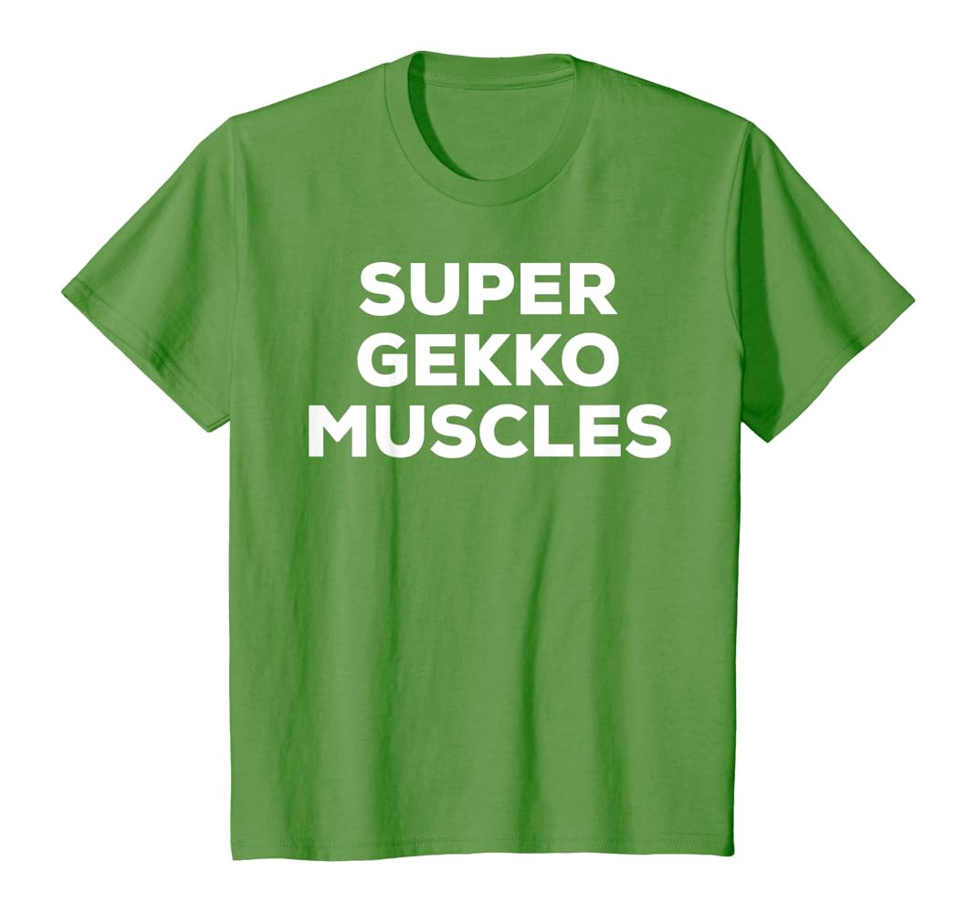 Super Gekko Muscles Funny Cute Kids T-Shirt | Amazon (US)