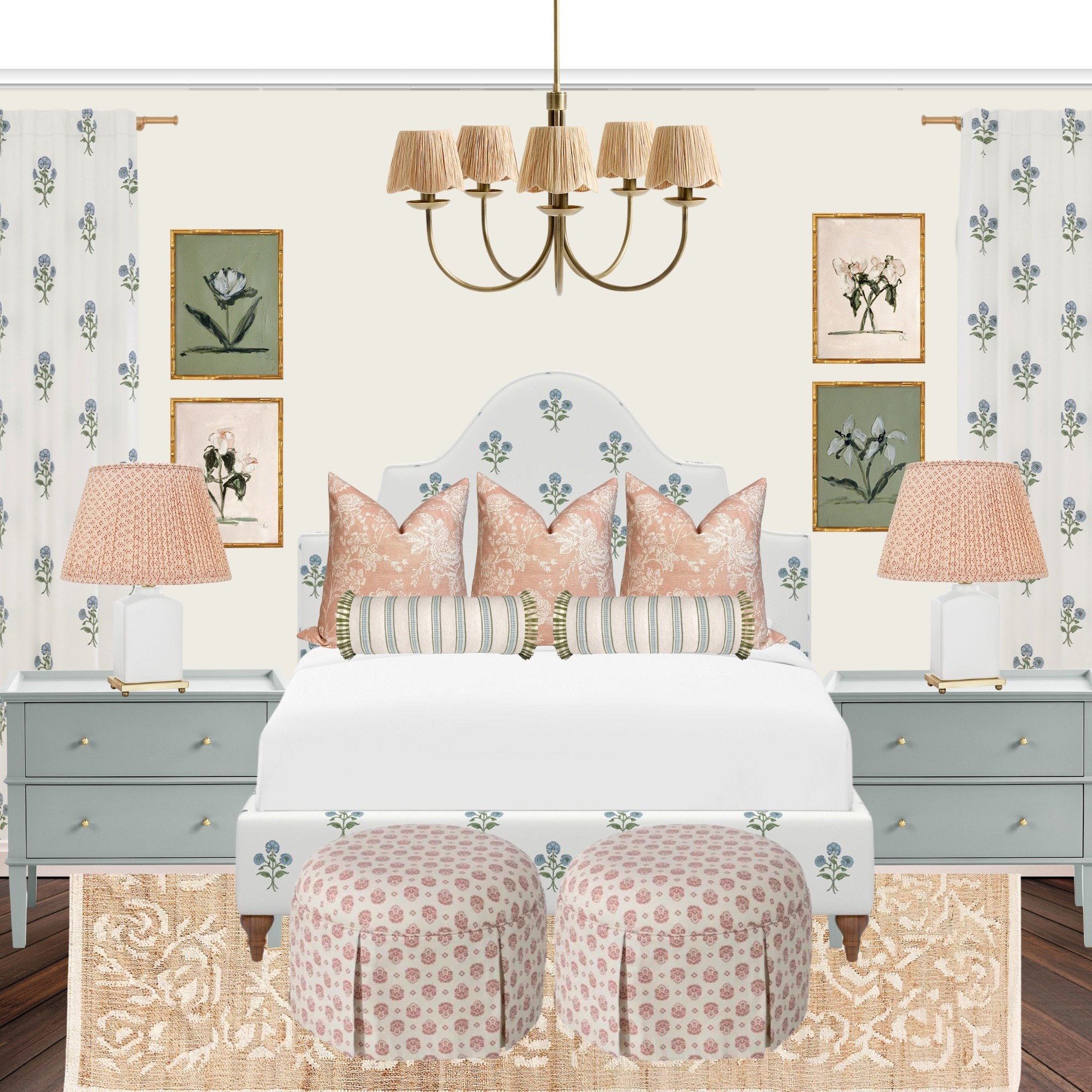#grandmillennialstyle #coastalbedroom #ltkhome #southernliving #vintageflorals #blockprintdecor #bedroominspo #ltkinterior #traditionalhome

#LTKHome #LTKSeasonal #LTKSaleAlert