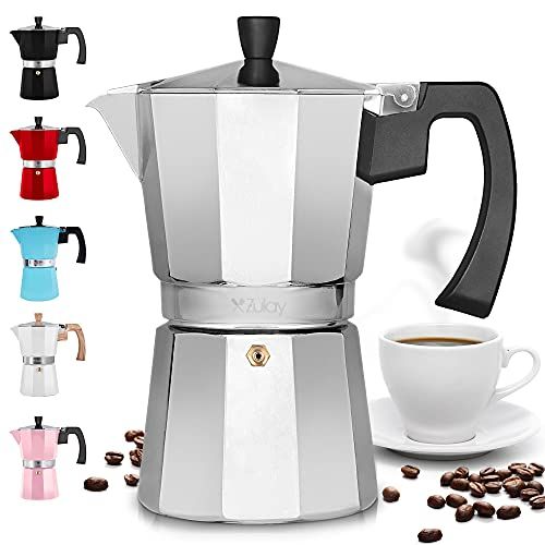 Zulay Classic Stovetop Espresso Maker for Great Flavored Strong Espresso, Classic Italian Style 3 Es | Amazon (US)