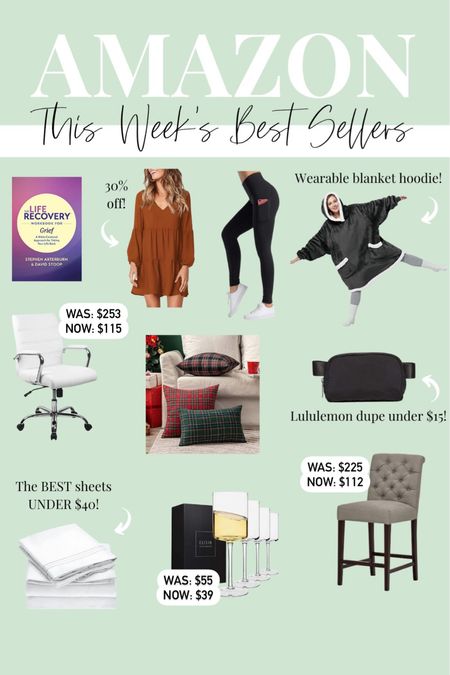 Amazon Finds // Christmas Decor // Gift Guide // BedSure Wearable Blanket Hoodie — great for football game nights // Winter Outfits // The Best Sheets are on SALE // Lululemon belt bag dupe // Home Decor

#LTKsalealert #LTKSeasonal #LTKHoliday