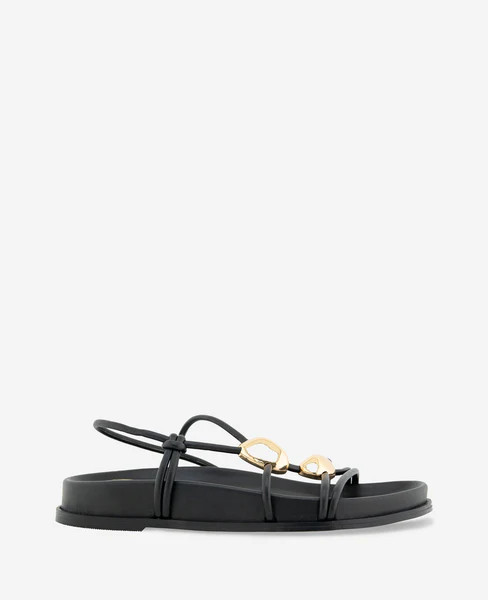 Vera Strappy Leather Embellished Sandal | Kenneth Cole
