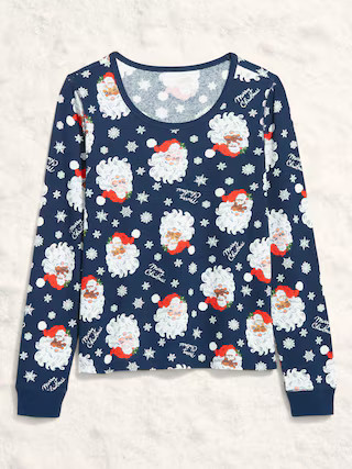 Scoop-Neck Waffle Pajama Top for Women | Old Navy (US)