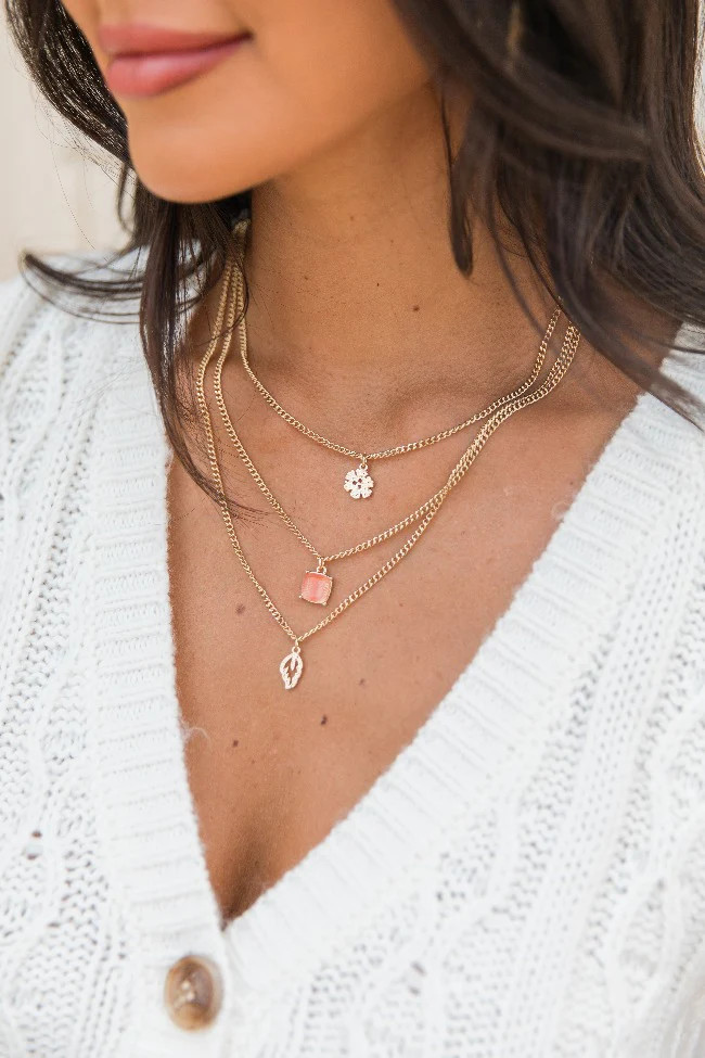 Charmed Layering Necklace | Pink Lily