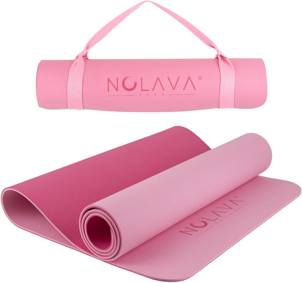NOLAVA 7 Piece Yoga MAT Set - Yoga Mat Bag for Yoga Accessories|TPE thick Yoga Mat | Yoga Blocks ... | Amazon (US)