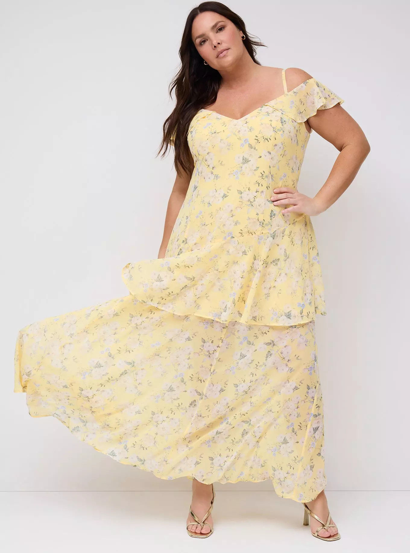 Studio Cold Shoulder Maxi Dress | Torrid (US & Canada)