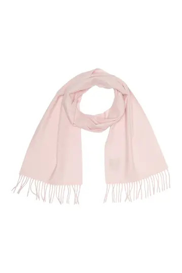 Solid Cashmere Fringe Trim Scarf | Nordstrom Rack