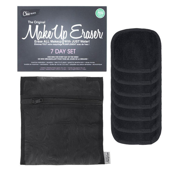 The Makeup Eraser Chic Black 7 Day Set | Camera Ready Cosmetics