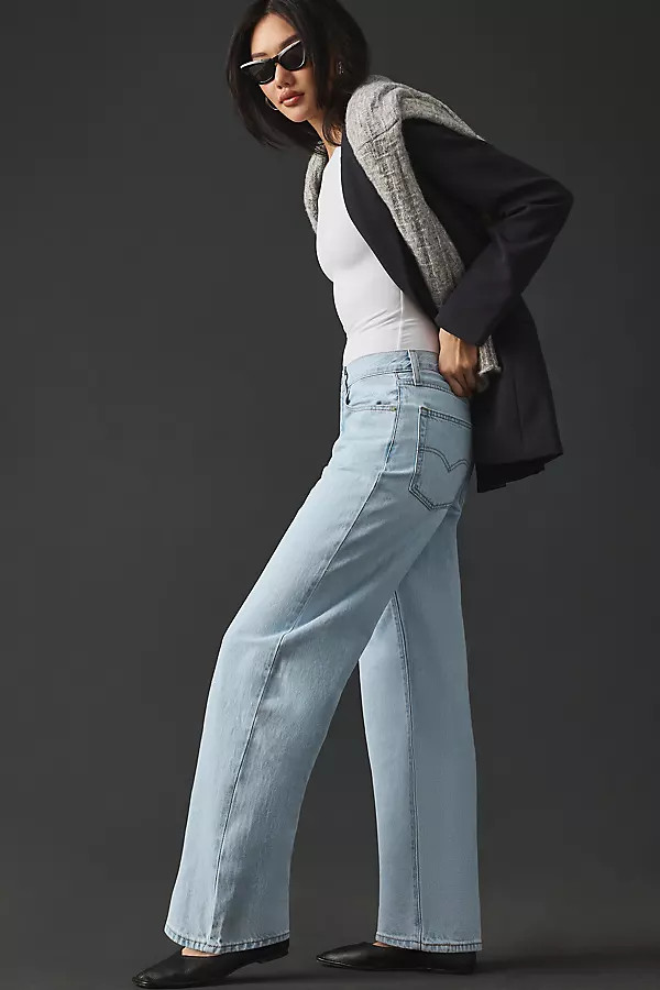 Levi's Baggy Dad Wide-Leg Jeans By Levi's in Blue Size 30 | Anthropologie (US)