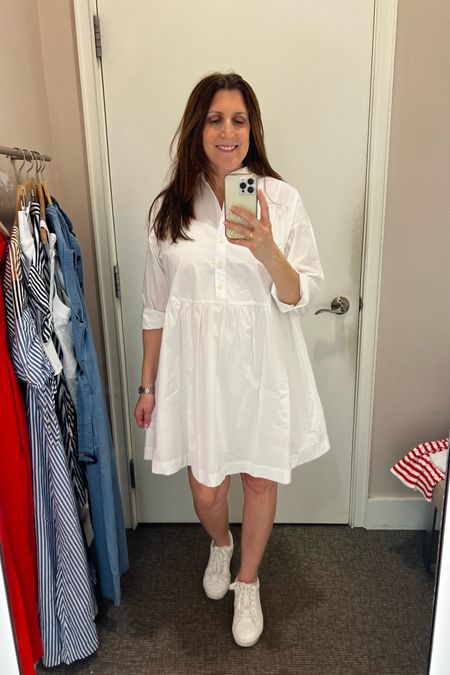 This shirt dress is super cute and perfect for summer. I would size down as it runs large, also add a belt to it for a good look. It’s on sale for 50% off! 

#LTKFindsUnder50 #LTKSaleAlert