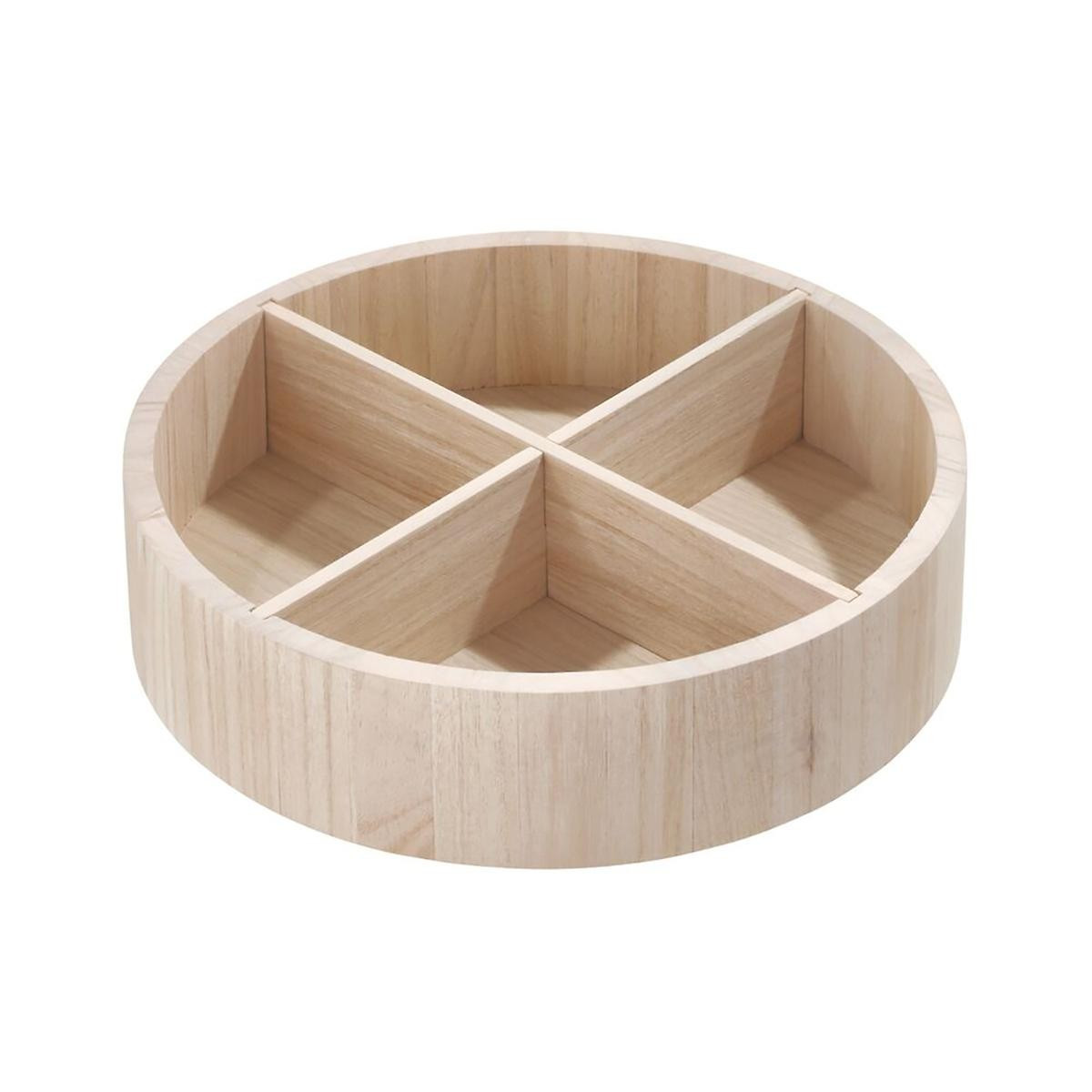 The Home Edit by iDesign Sand Divided Lazy Susan | The Container Store
