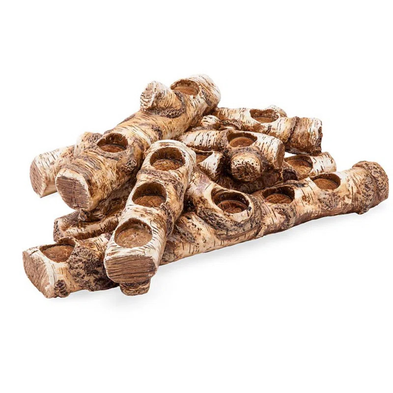 Log Fireplace Small Plastic Votive Holder | Wayfair North America