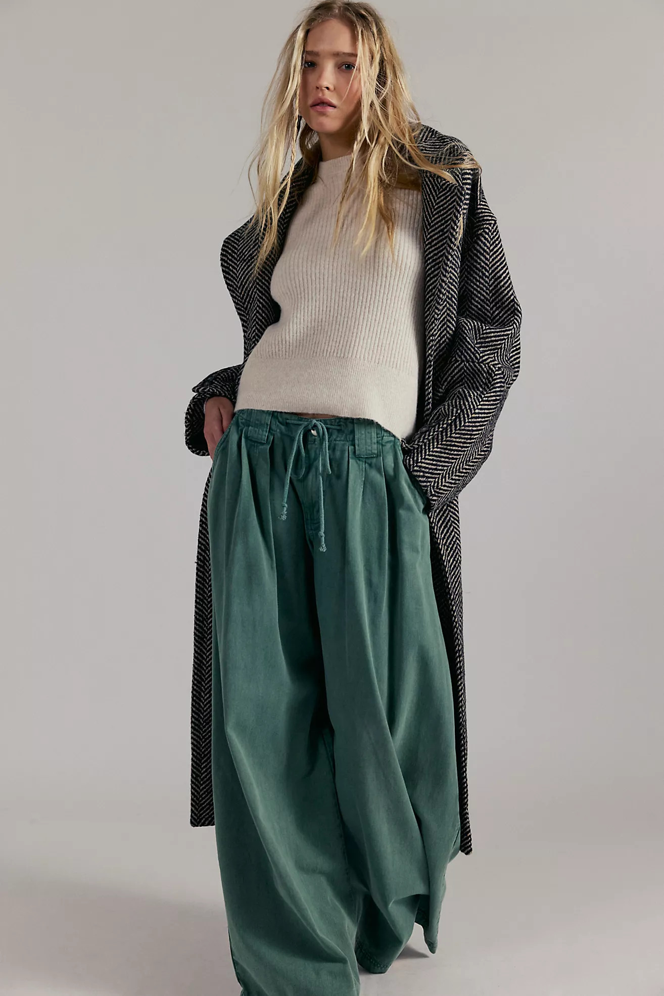 Julien Wide-Leg Chino Trousers | Free People (Global - UK&FR Excluded)