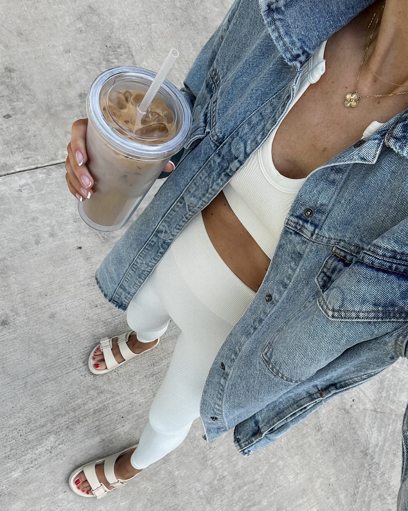 Denim shirt jacket (wearing a medium for oversized fit) 

#LTKstyletip #LTKfindsunder50 #LTKover40