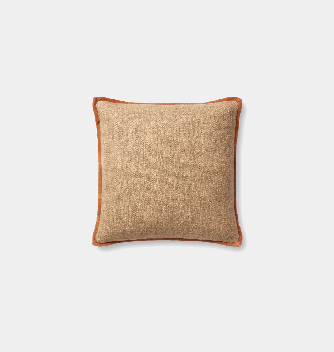 Aveline Pillow 18'' x 18'' Natural / Rust | Amber Interiors
