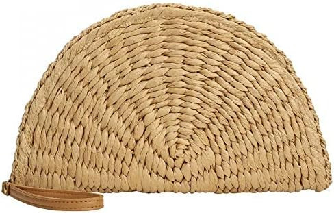 Womens Straw Clutch Summer Evening Handbag Beach Purse Woven Straw Bag Envelope Clutch | Amazon (US)