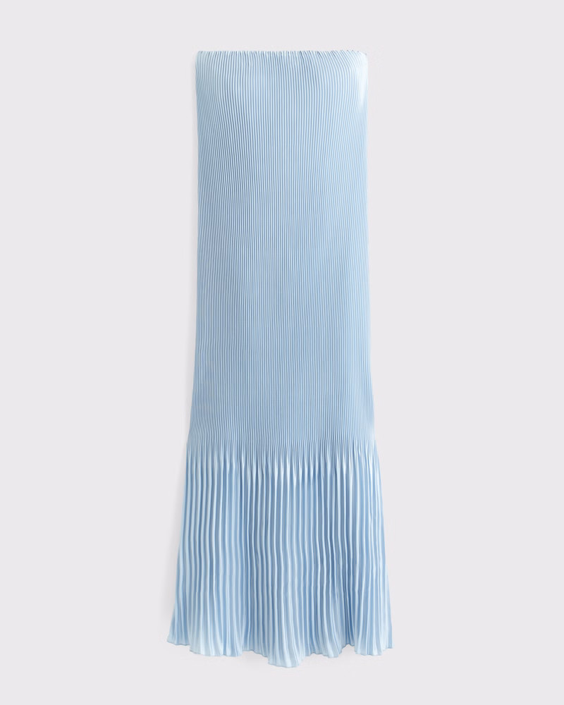 Women's The A&F Giselle Pleat Release Midi Dress | Women's Dresses & Jumpsuits | Abercrombie.com | Abercrombie & Fitch (US)
